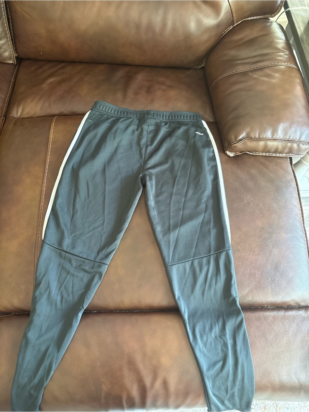 adidas Grey Performance Track Pants with Elastic Waistband